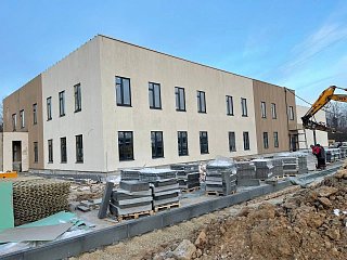В Солнечногорске продолжают внутреннюю отделку помещений будущей подстанции скорой помощи