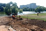 В Зеленограде продолжается благоустройство зоны отдыха Большого городского пруда