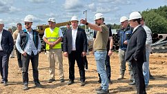 Партийцы Солнечногорска проверили ход работ на очистных сооружениях в Осипово