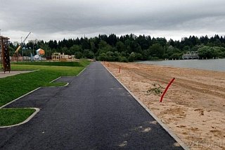 Благоустройство зоны отдыха Большого городского пруда выполнено на 75%