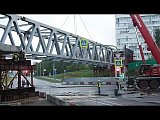 Строительство моста от «Флейты» к префектуре в Зеленограде. 5-6 июня 2020 года