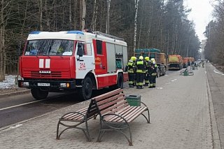 В Зеленограде прошли пожарные учения по тушению лесных пожаров