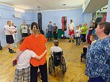 Единороссы Солнечногорска посетили тренировку по адаптивному боксу
