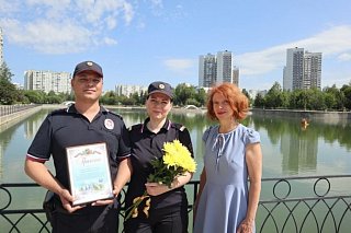 Представитель Общественного совета при УВД поздравила полицейских из Зеленограда с Днем семьи, любви и верности