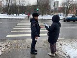 Сотрудники Госавтоинспекции Зеленограда провели профилактическое мероприятие «Пешеход»