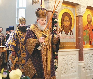 Патриарх Кирилл освятил новый храм в Зеленограде